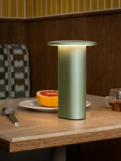 Solae Portable batterilampe / bordlampe, lysegrøn
