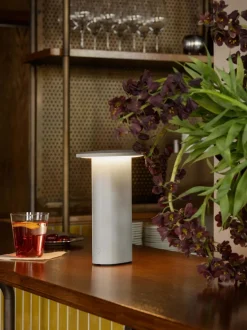 Solae Portable batterilampe / bordlampe, varm grå