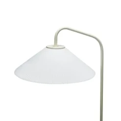 Solid gulvlampe, hvid/sand