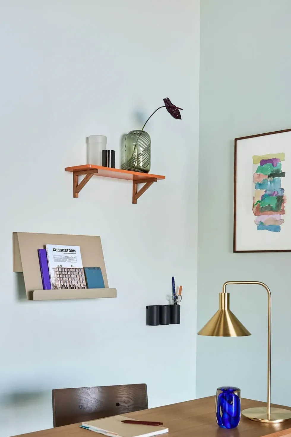 Solo bordlampe, messing