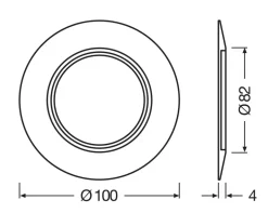 Spot Ring D100, hvid