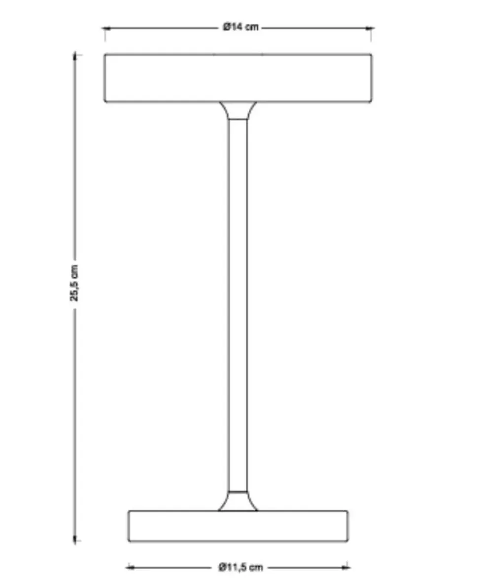 Starlight bordlampe, sort