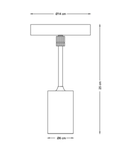 Starlight LED batteri- / bordlampe, sort marmor / messing