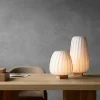 ST906 bordlampe, papir/hvid, 25 x 47 cm