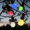 10 stk (+ 2 gratis) Udendørs LED OUT Ø55mm IP20 LED 1W E27, hvid/opal