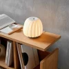 ST906 Mini bordlampe, birk/natur, 18 x 18 cm