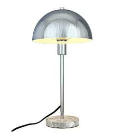 Stockholm D20 bordlampe, krom/marmor