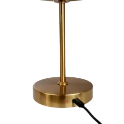 Stockholm LED 2.0 bordlampe / batterilampe, antik messing