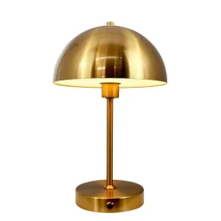 Stockholm LED 2.0 bordlampe / batterilampe, antik messing