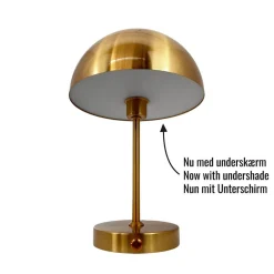 Stockholm LED 2.0 bordlampe / batterilampe, antik messing