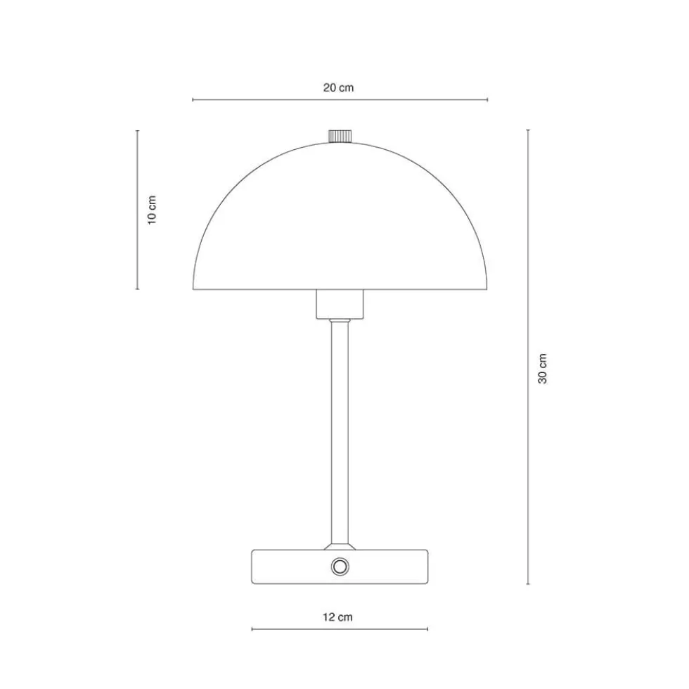 Stockholm LED 2.0 bordlampe / batterilampe, mørkegrøn