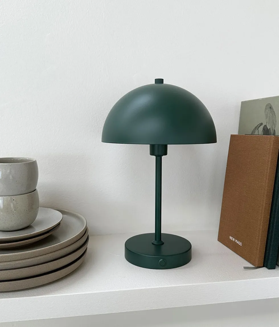 Stockholm LED 2.0 bordlampe / batterilampe, mørkegrøn