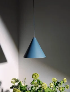 String Light cone pendel 12m m/dæmper, hvid
