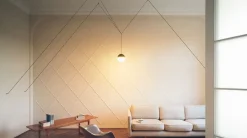 String Light sphere pendel 22m m/dæmper, sort