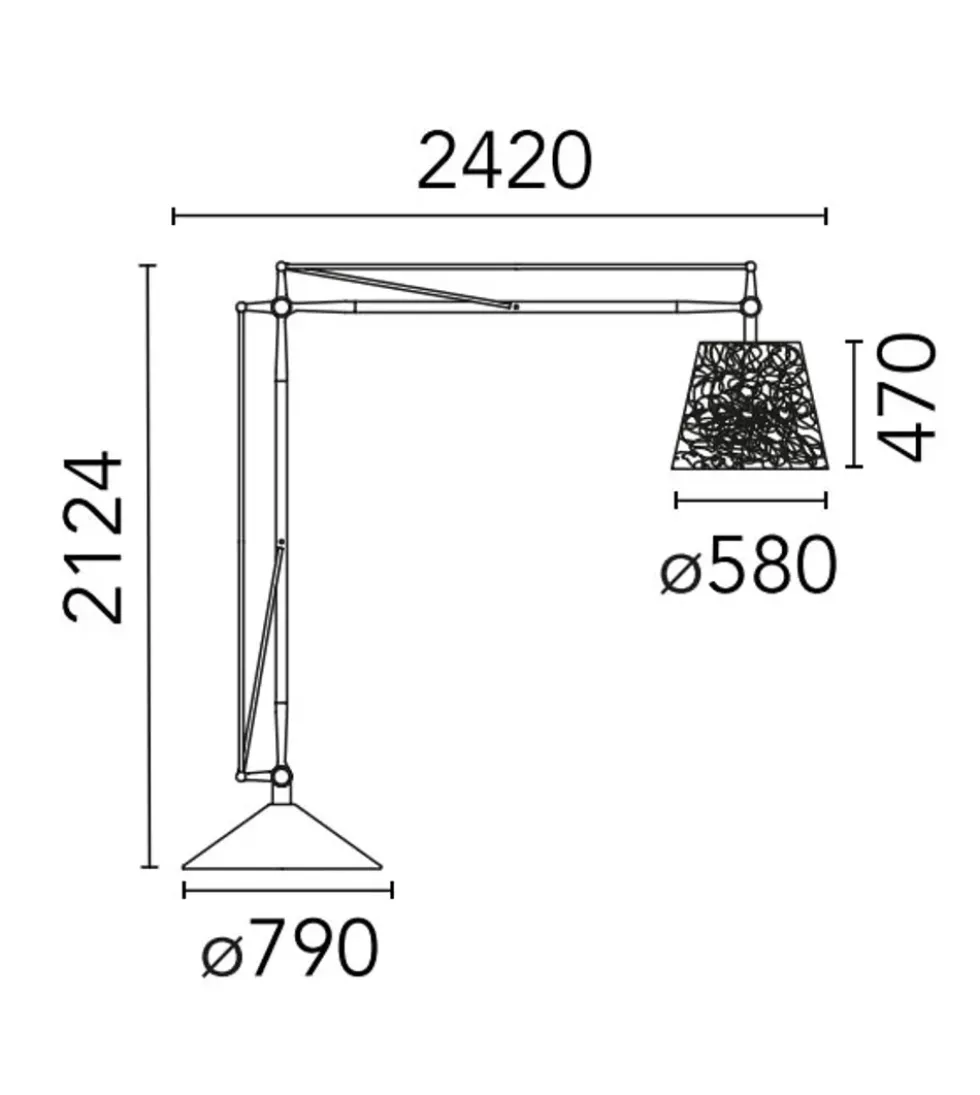 Superarchimoon outdoor gulvlampe, panama (B&M Exclusive)
