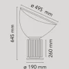 Taccia Bordlampe, bronze
