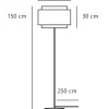 Takai gulvlampe, beige