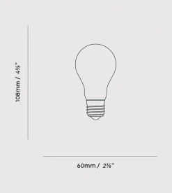 Tala Globe E27 6W LED pære, mat hvid Dim to Warm