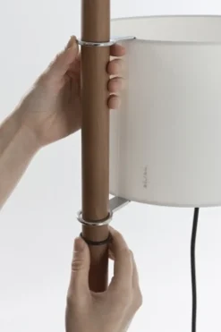 TMM gulvlampe, bøg/hvid