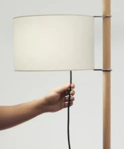 TMM gulvlampe, bøg/hvid