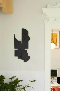 Totem Deco væglampe, sort