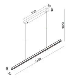 Tratto pendel, titanium
