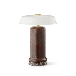 TRIP no. 2 portable batterilampe / bordlampe, burgundy/opal