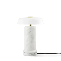 TRIP no. 2 portable batterilampe / bordlampe, carrara/opal