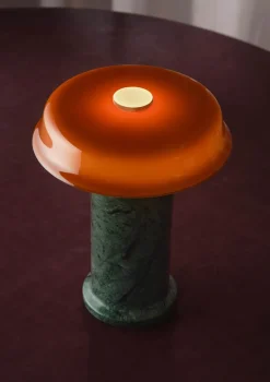TRIP no. 2 portable batterilampe / bordlampe, moss/amber