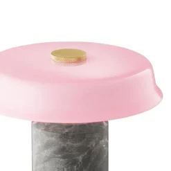 TRIP no. 2 portable batterilampe / bordlampe, silver/rose