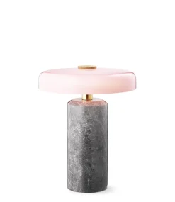 TRIP portable batterilampe / bordlampe, silver/rose