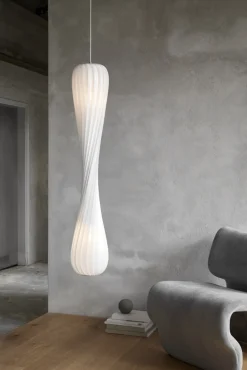 TR7 pendel, plastik/hvid, 25 x 112 cm