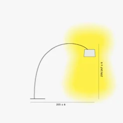 Twiggy Elle LED gulvlampe, rød