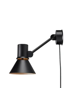 Type 80 W2 væglampe m/ledning, mat sort