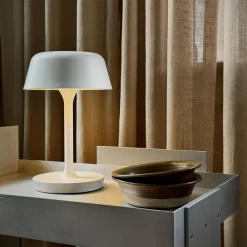 Valencia batterilampe / bordlampe, hvid