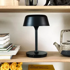 Valencia batterilampe / bordlampe, sort
