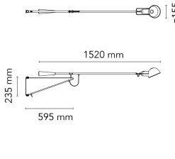 265 væglampe Small, hvid