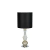 Vintage bordlampe m/sort skærm