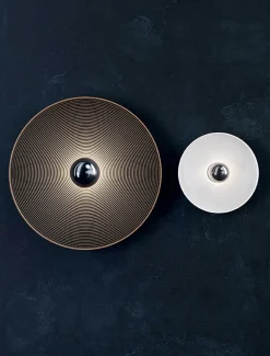 Vinyl Large væglampe/loftlampe, sort