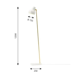 VL38 gulvlampe, hvid