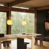 VL45 Radiohus Ø25 pendel, messing/amber