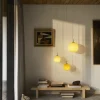 VL45 Radiohus Ø25 pendel, messing/pale yellow