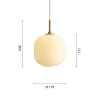 VL45 Radiohus Ø17,5 pendel, messing/pale yellow