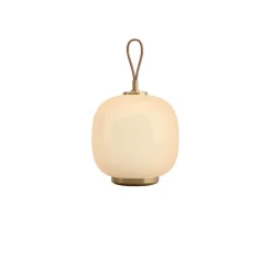 VL45 Radiohus Portable batteri- / bordlampe, messing/opal