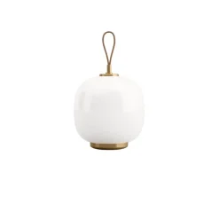 VL45 Radiohus Portable batteri- / bordlampe, messing/opal