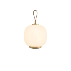 VL45 Radiohus Portable batteri- / bordlampe, messing/opal