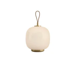 VL45 Radiohus Portable batteri- / bordlampe, messing/opal