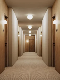Volum 22 væglampe / loftlampe, hvid