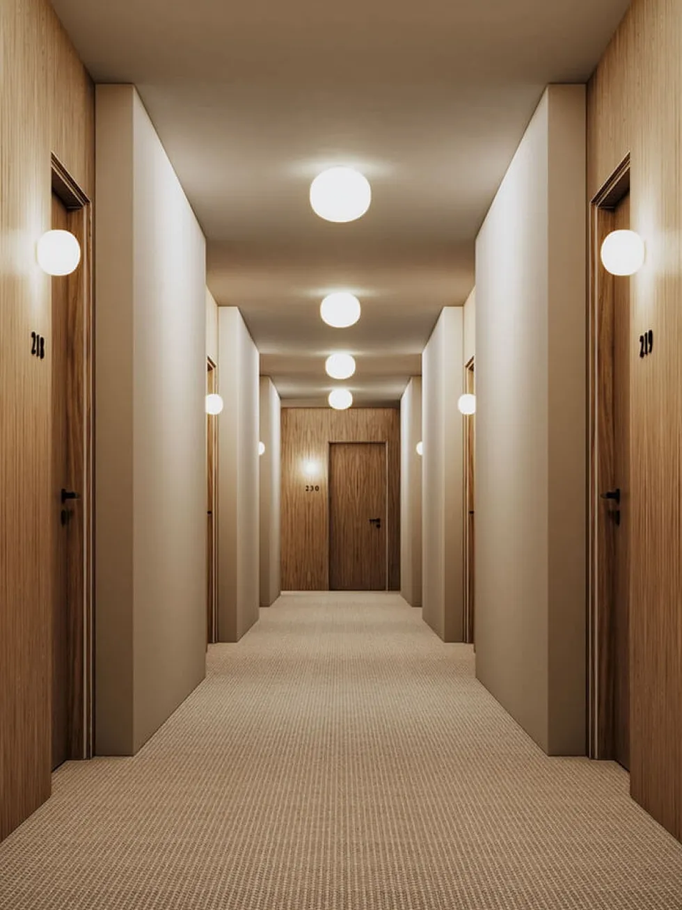 Volum 22 væglampe / loftlampe, hvid