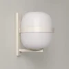 Wally Cesta væglampe, metallic hvid